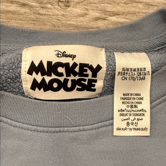 Disney Mickey Mouse Gray Sweatshirt - Picture 2 of 3